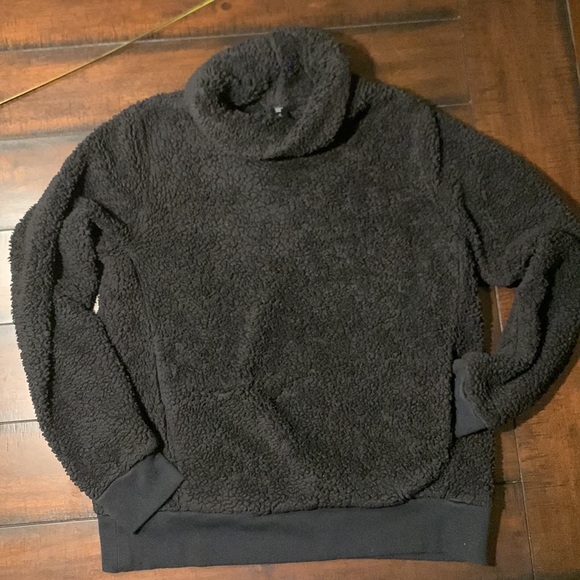 lukka Sweaters - Lukka Lux Women Plush Sherpa Pullover Sweater Turtleneck Cozy Jacket Cowl Neck S
